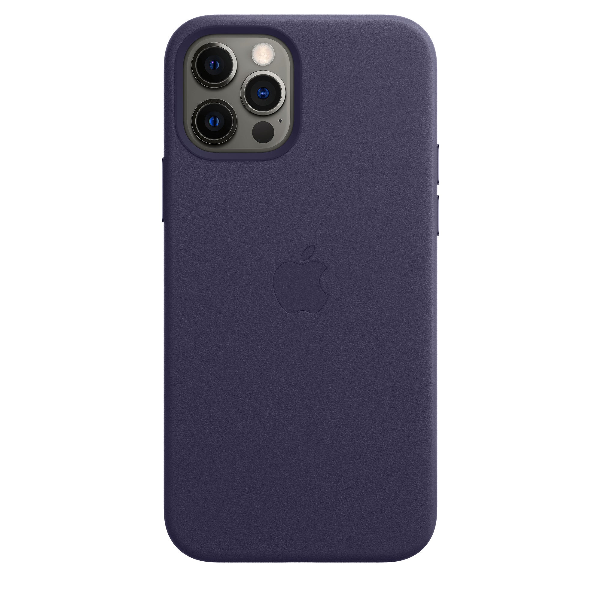 iPhone 12 Pro 512GB Graphit mit Apple iPhone 12 | 12 Pro Leder Case mit MagSafe - Dunkelviolett