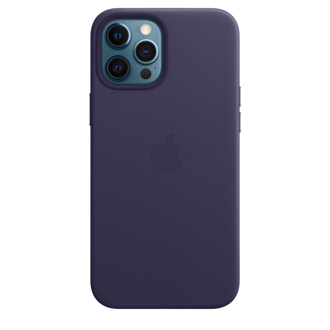 iPhone 12 Pro Max 512GB Pazifikblau mit Apple iPhone 12 Pro Max Leder Case mit MagSafe - Dunkelviolett