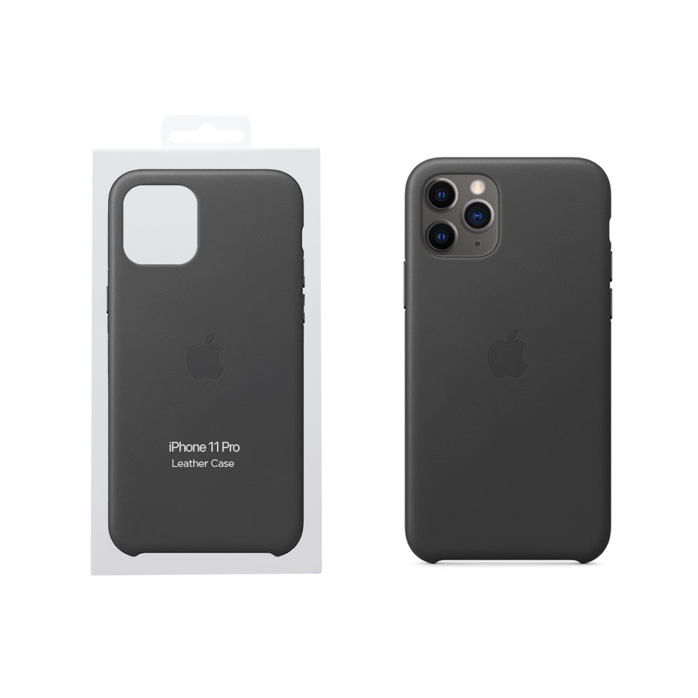 Apple iPhone 11 Pro Leder Case - Schwarz