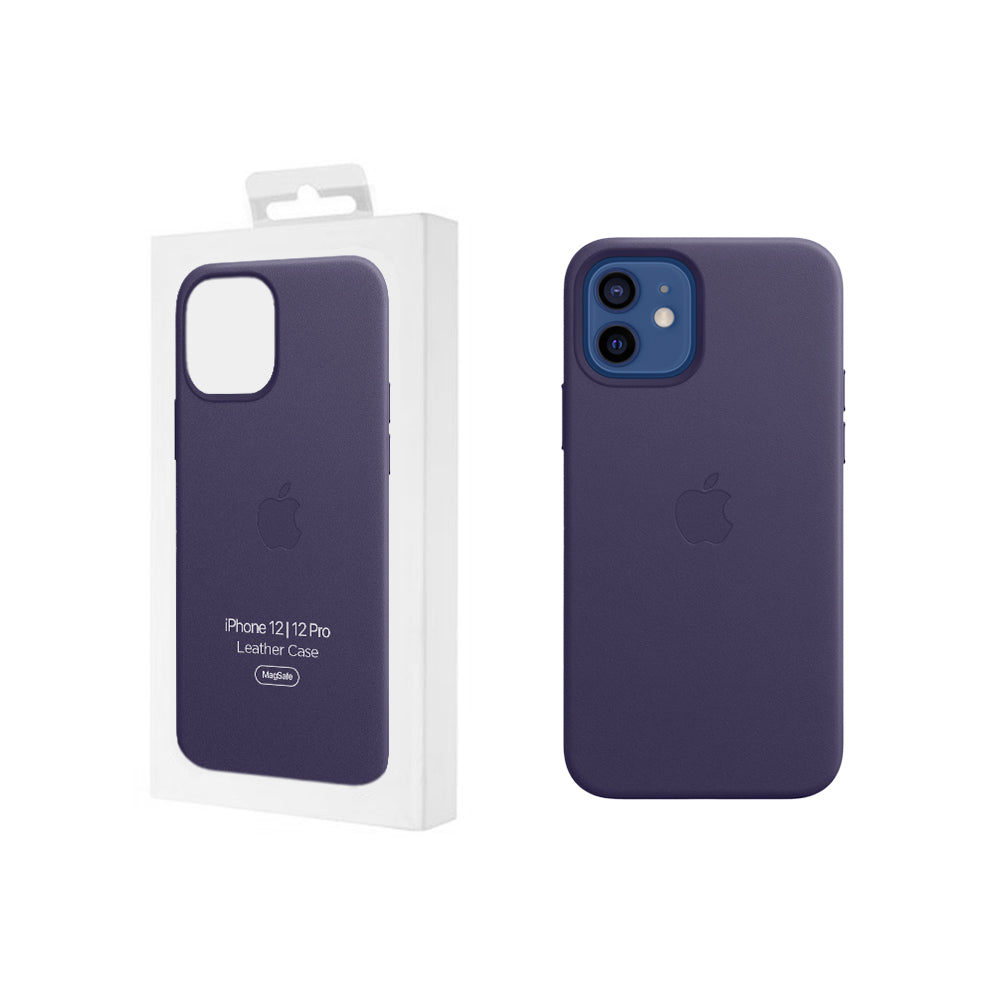 Apple iPhone 12 | 12 Pro Leder Case mit MagSafe - Dunkelviolett