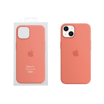 iPhone 13 Silikon Case mit MagSafe - Pink Pomelo