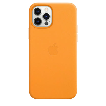 Apple iPhone 12 | 12 Pro Leder Case mit MagSafe - California Poppy