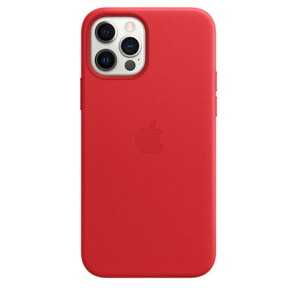 Apple iPhone 12 | 12 Pro Leder Case mit MagSafe - Rot