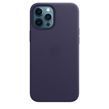 Apple iPhone 12 Pro Max Leder Case mit MagSafe - Dunkelviolett
