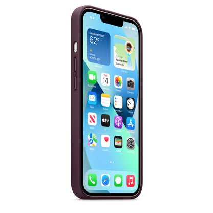 Apple iPhone 13 Leder Case mit MagSafe - Dunkelkirsch