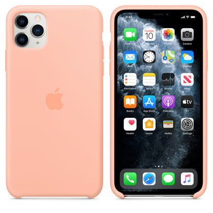 Apple iPhone 11 Pro Max Silikonhülle – Grapefruit – Original Neu