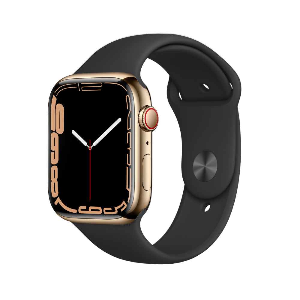 Apple Watch Series 7 Edelstahlgehäuse 45mm - Gold