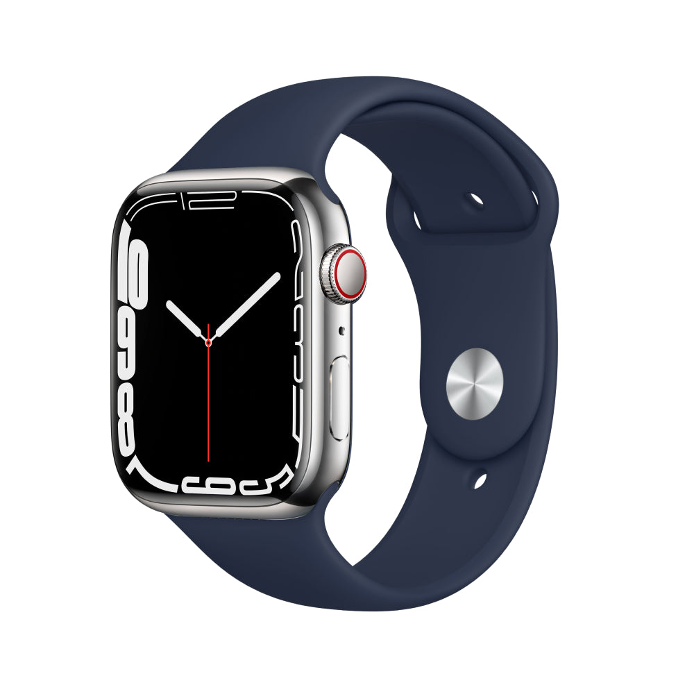 Apple Watch Series 7 Edelstahlgehäuse 41mm - Silber