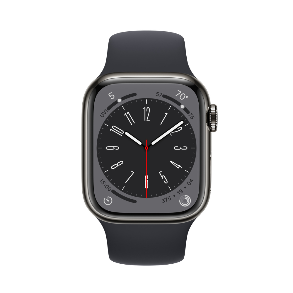 Apple Watch Series 8 Edelstahlgehäuse 41 mm Cellular - Polarstern