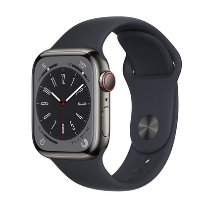 Apple Watch Series 8 Edelstahlgehäuse 41 mm Cellular - Polarstern