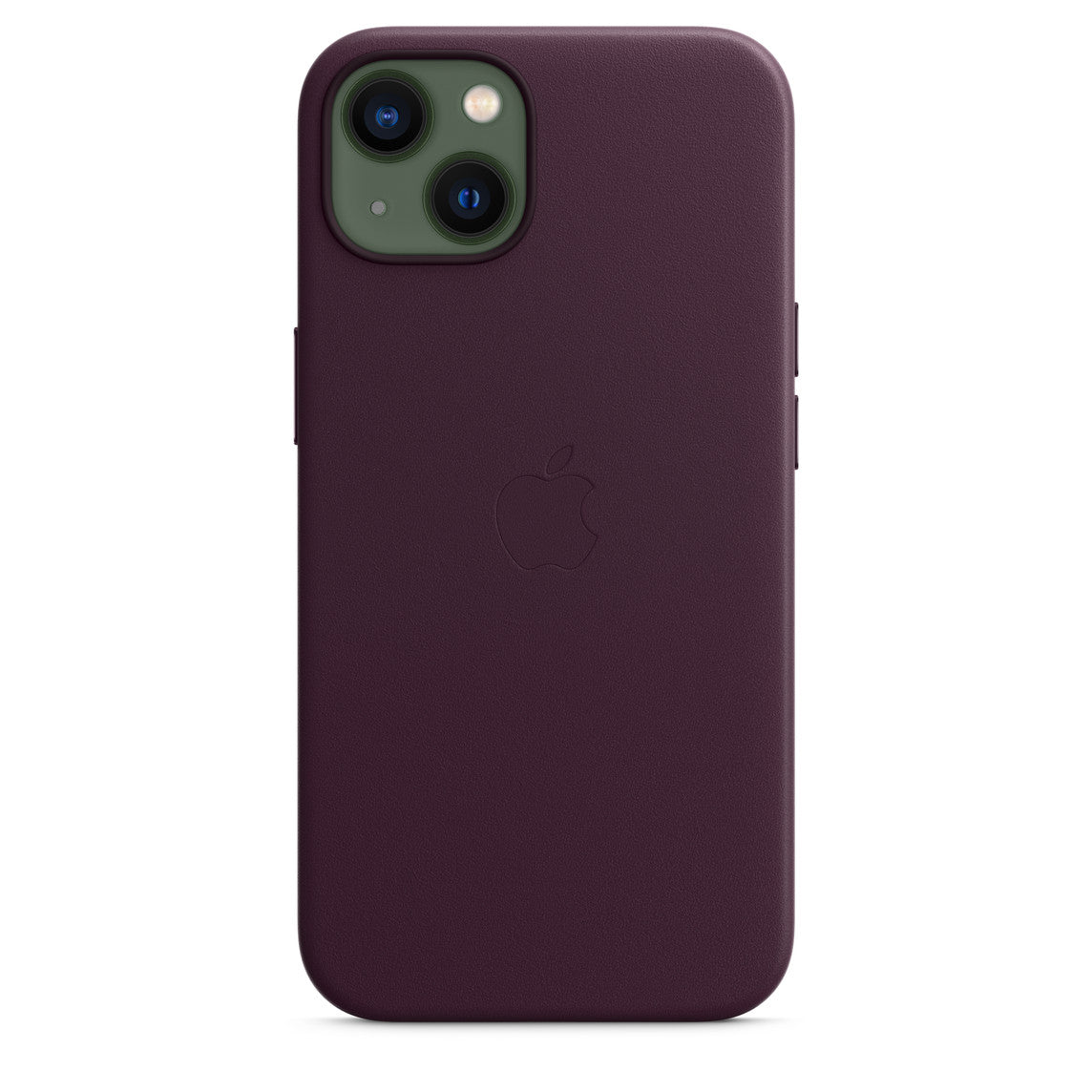 iPhone 13 128GB Grün mit Apple iPhone 13 Leder Case mit MagSafe - Dunkelkirsch