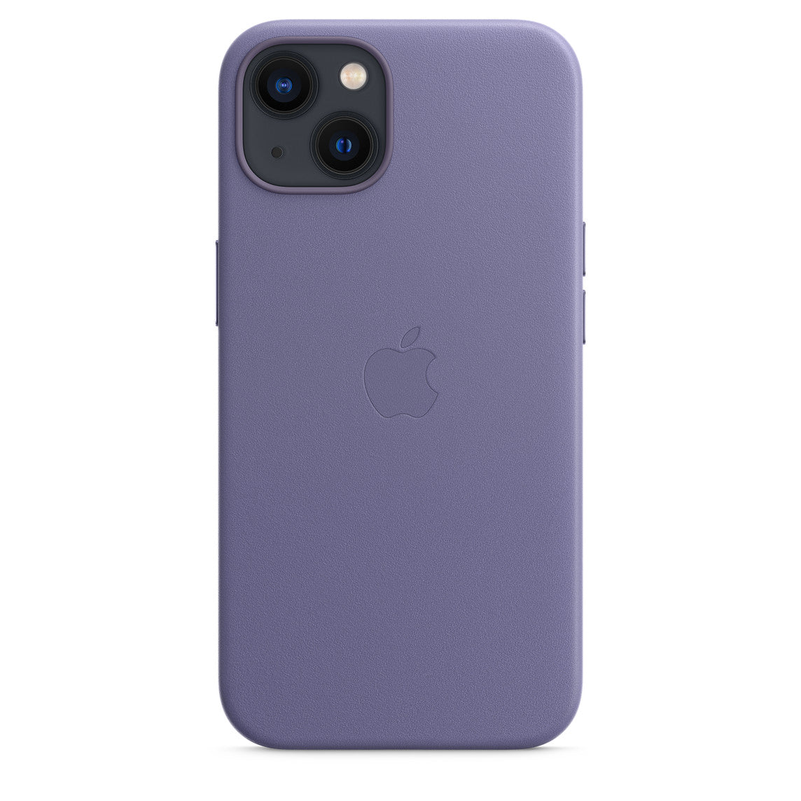 iPhone 13 128GB Schwarz mit Apple iPhone 13 Leder Case mit MagSafe - Wisteria