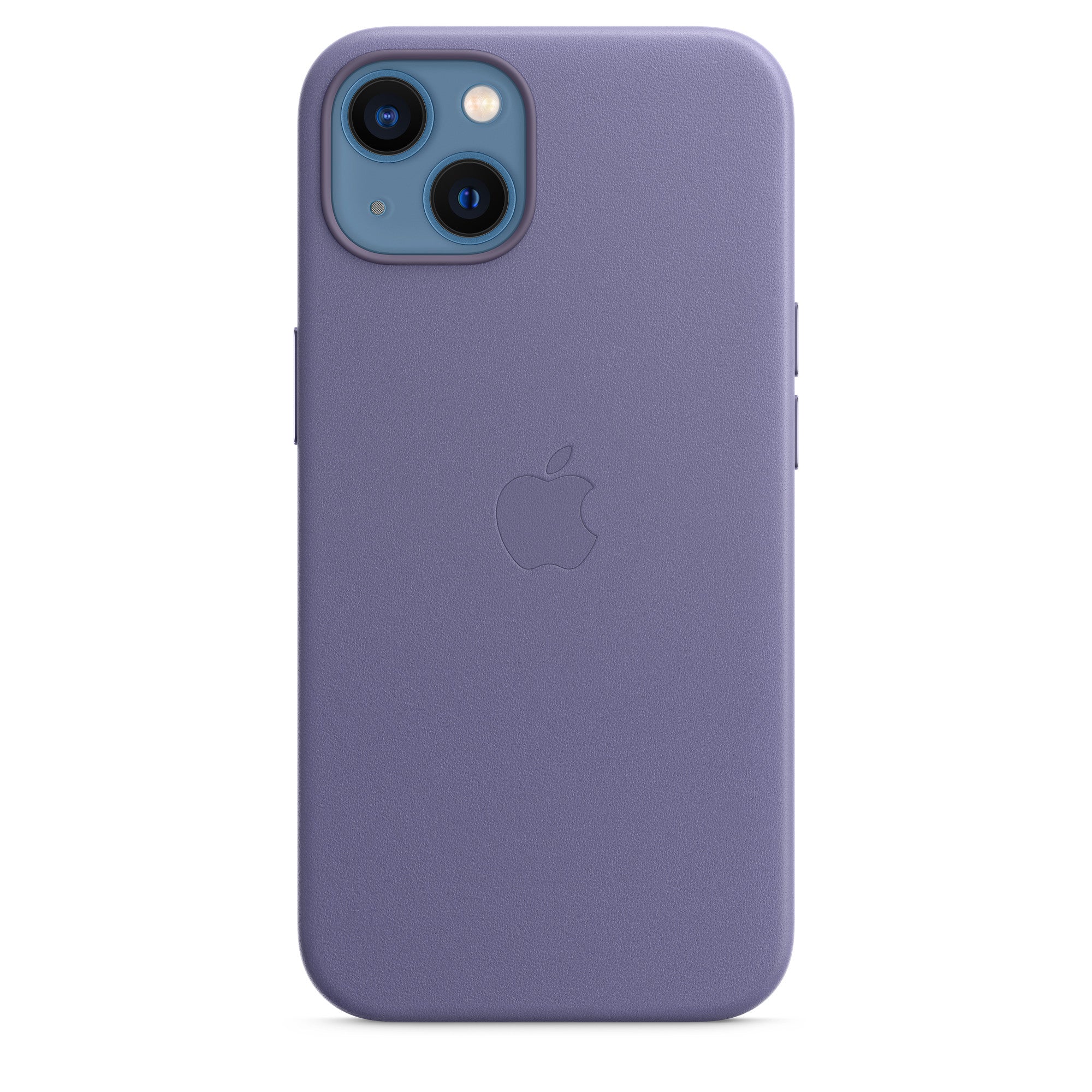 iPhone 13 256GB Blau mit Apple iPhone 13 Leder Case mit MagSafe - Wisteria