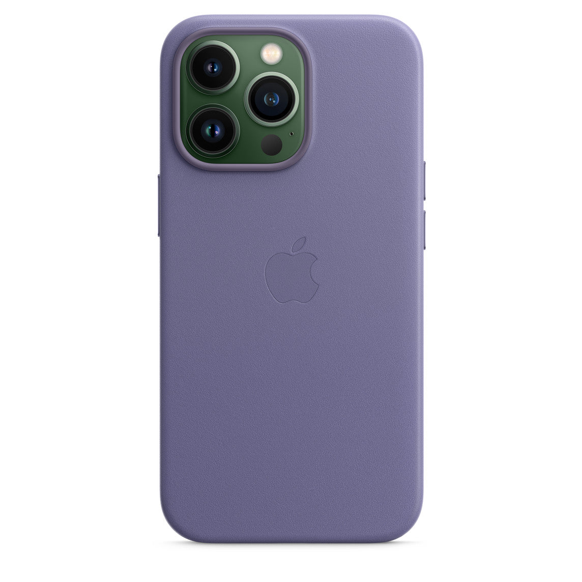 iPhone 13 Pro 128GB Alpingrün mit Apple iPhone 13 Pro Leder Case mit MagSafe - Wisteria