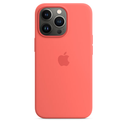 iPhone 13 Pro 256GB Graphit mit Apple iPhone 13 Pro Silikon Case mit MagSafe - Pink Pomelo