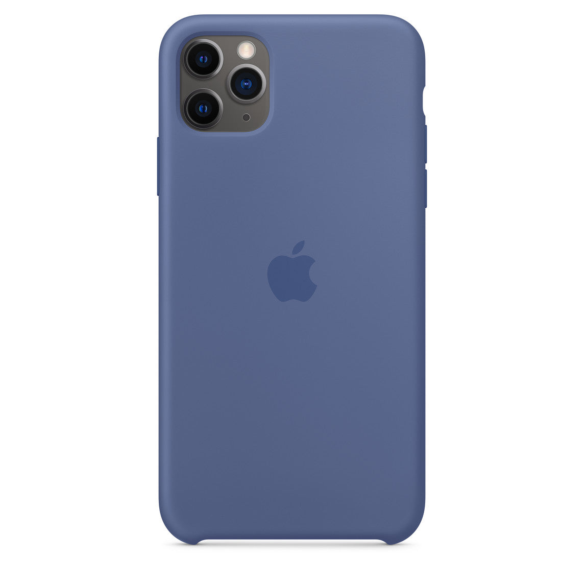Apple iPhone 11 Pro Max 64GB Space Grau Fair Ohne Vertrag mit Apple iPhone 11 Pro Max Silikonhülle – Leinen blau