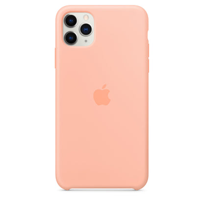 Apple iPhone 11 Pro Max 512GB Silber Gut Ohne Vertrag mit Apple iPhone 11 Pro Max Silikonhülle – Grapefruit