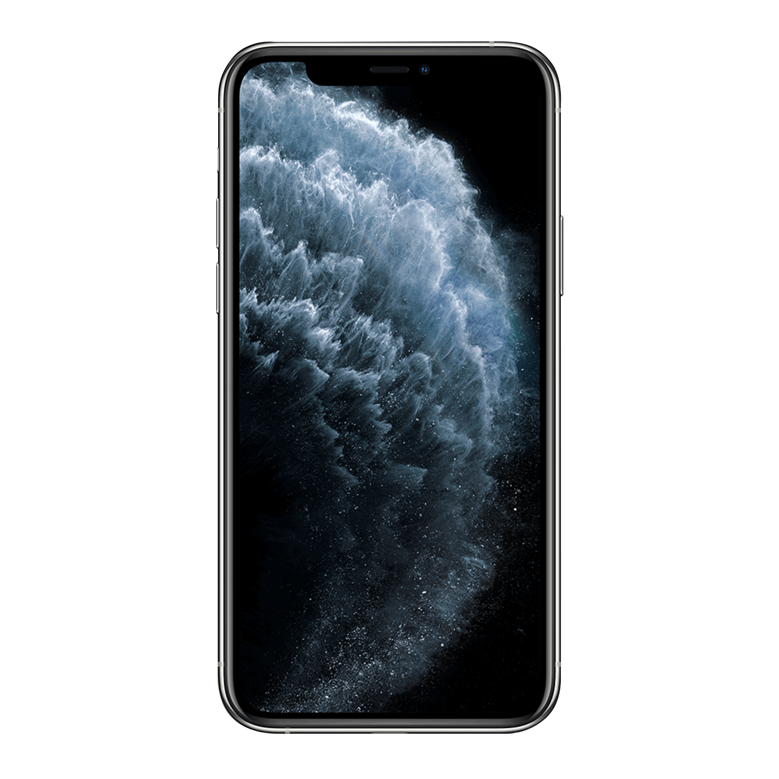 Apple iPhone 11 Pro Max 512GB Silber Gut Ohne Vertrag mit Apple iPhone 11 Pro Max Silikonhülle – Grapefruit