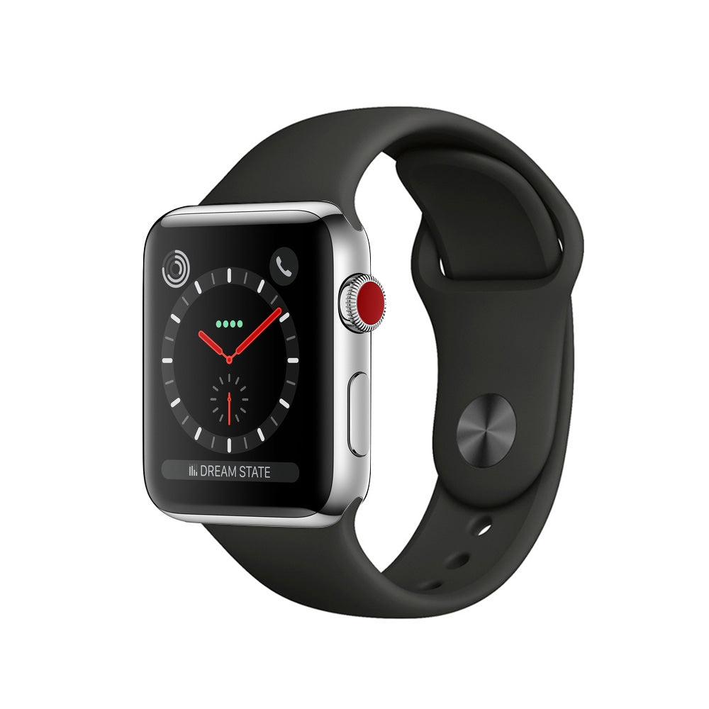 Apple Watch Series 3 Stainless 38mm Steel Sehr Gut - Ohne Vertrag