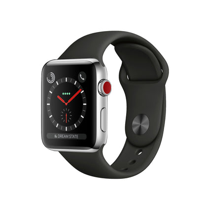 Apple Watch Series 3 Stainless 38mm Steel - Makellos - WiFi