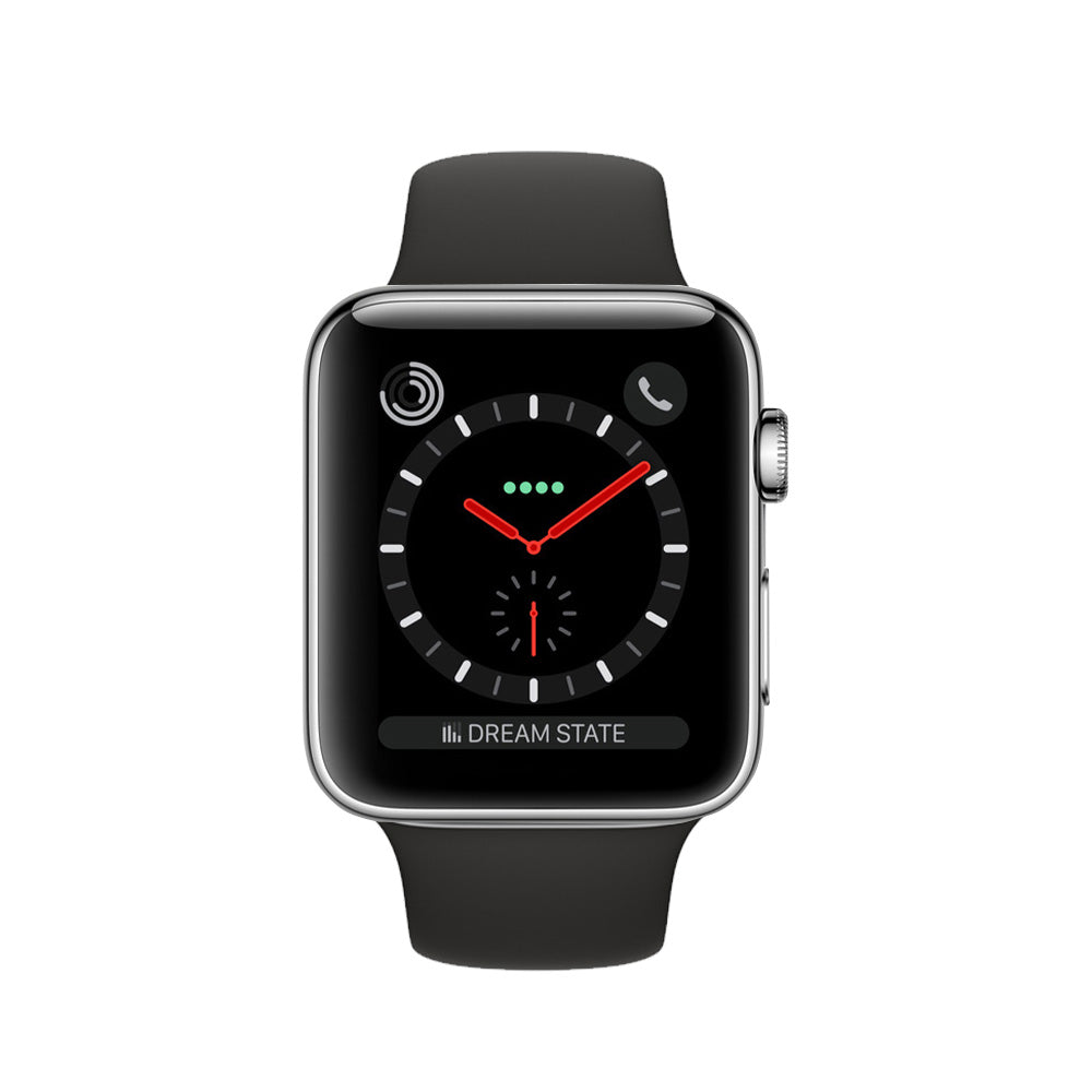 Apple Watch Series 3 Stainless 38mm Steel - Makellos - WiFi