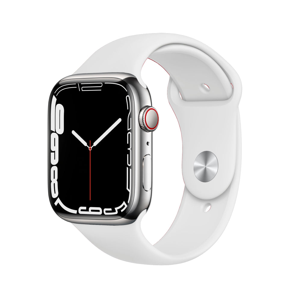 Apple Watch Series 7 Edelstahlgehäuse 45mm - Silber